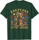 250 Years American 1776 2026 250th 4th July Yorkie Dog T-Shirt - T-Shirt | Forest