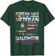 Korea War Veteran Proud Daughter US Flag Vintage Patriotic T-Shirt - T-Shirt | Forest