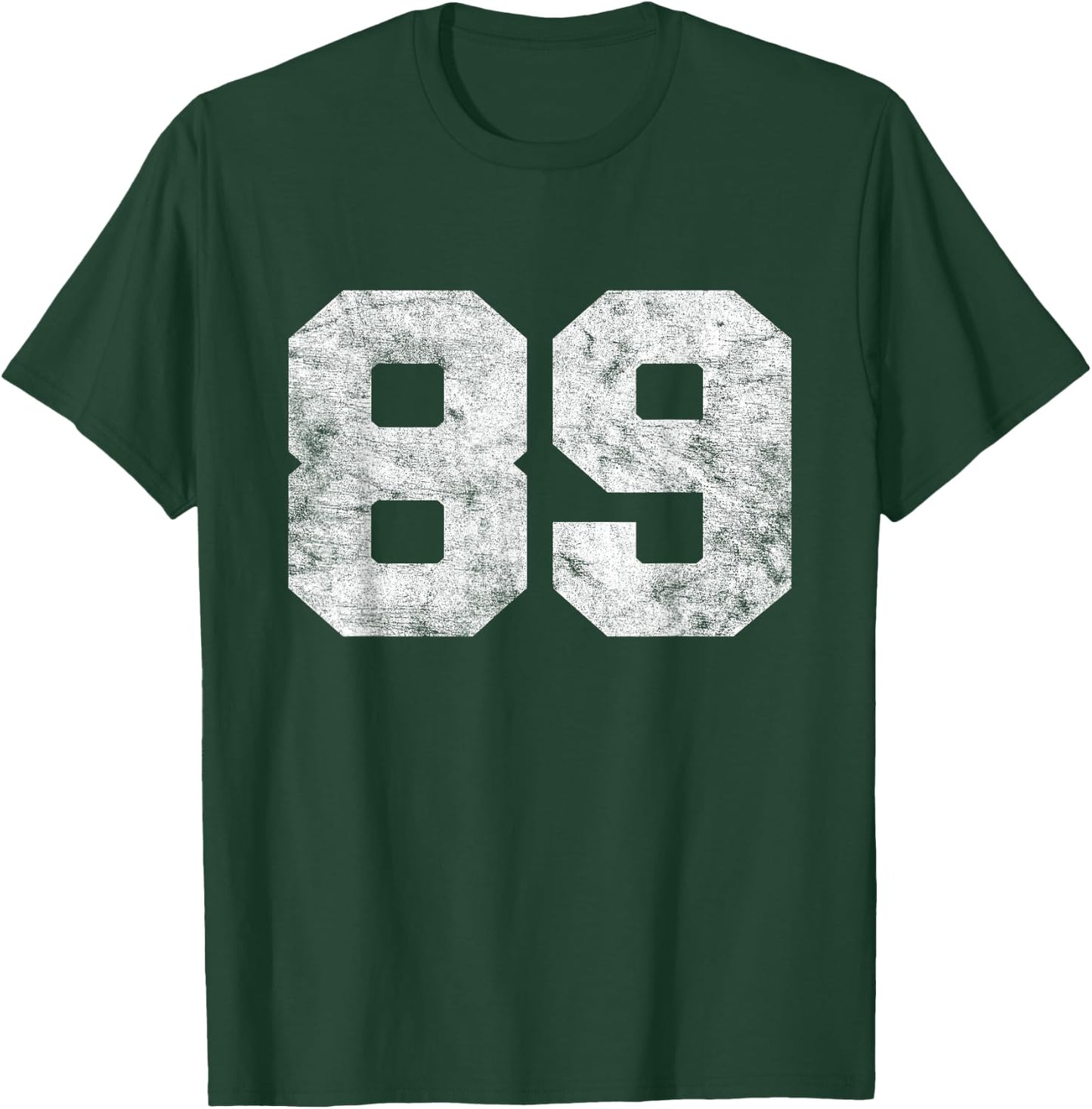 Vintage Lucky Number 89 Birthday Sports Player Team Athlete T-Shirt - T-Shirt | Forest