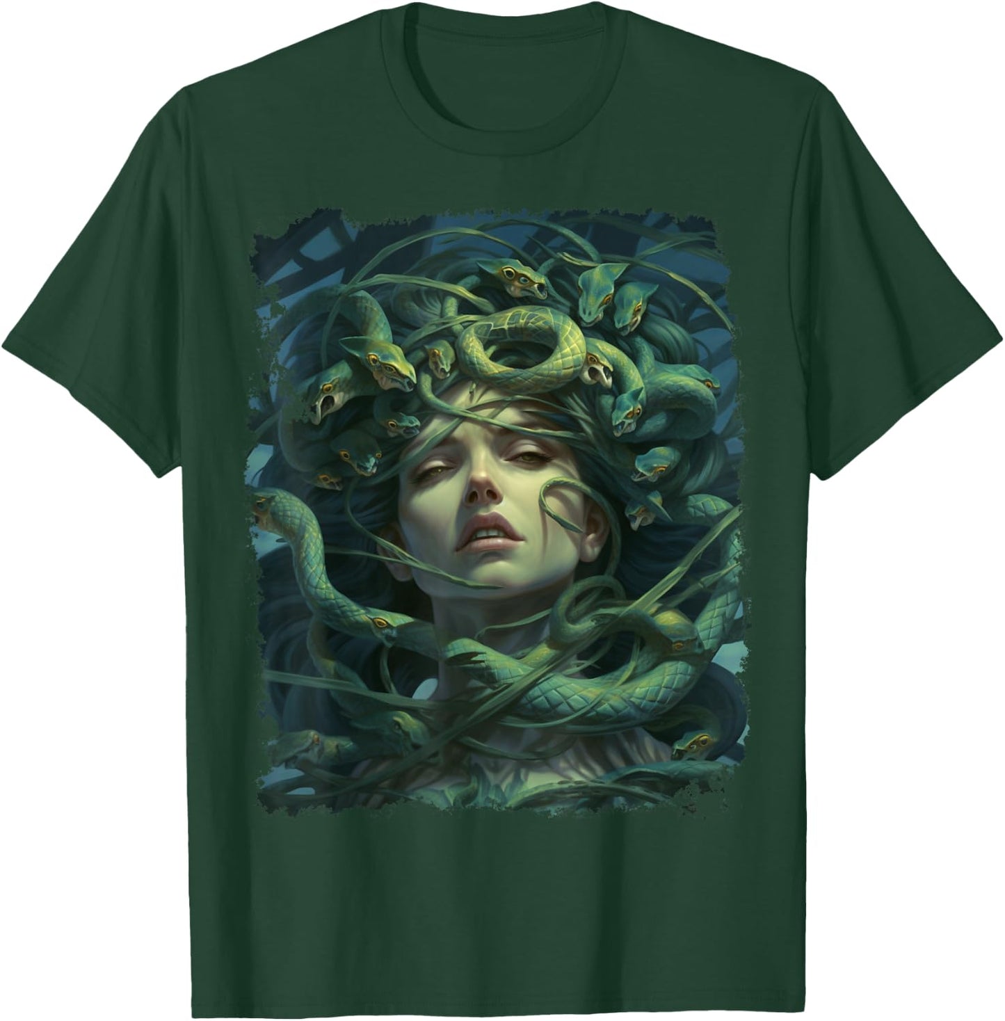 Medusa Snakes T-Shirt - T-Shirt | Forest