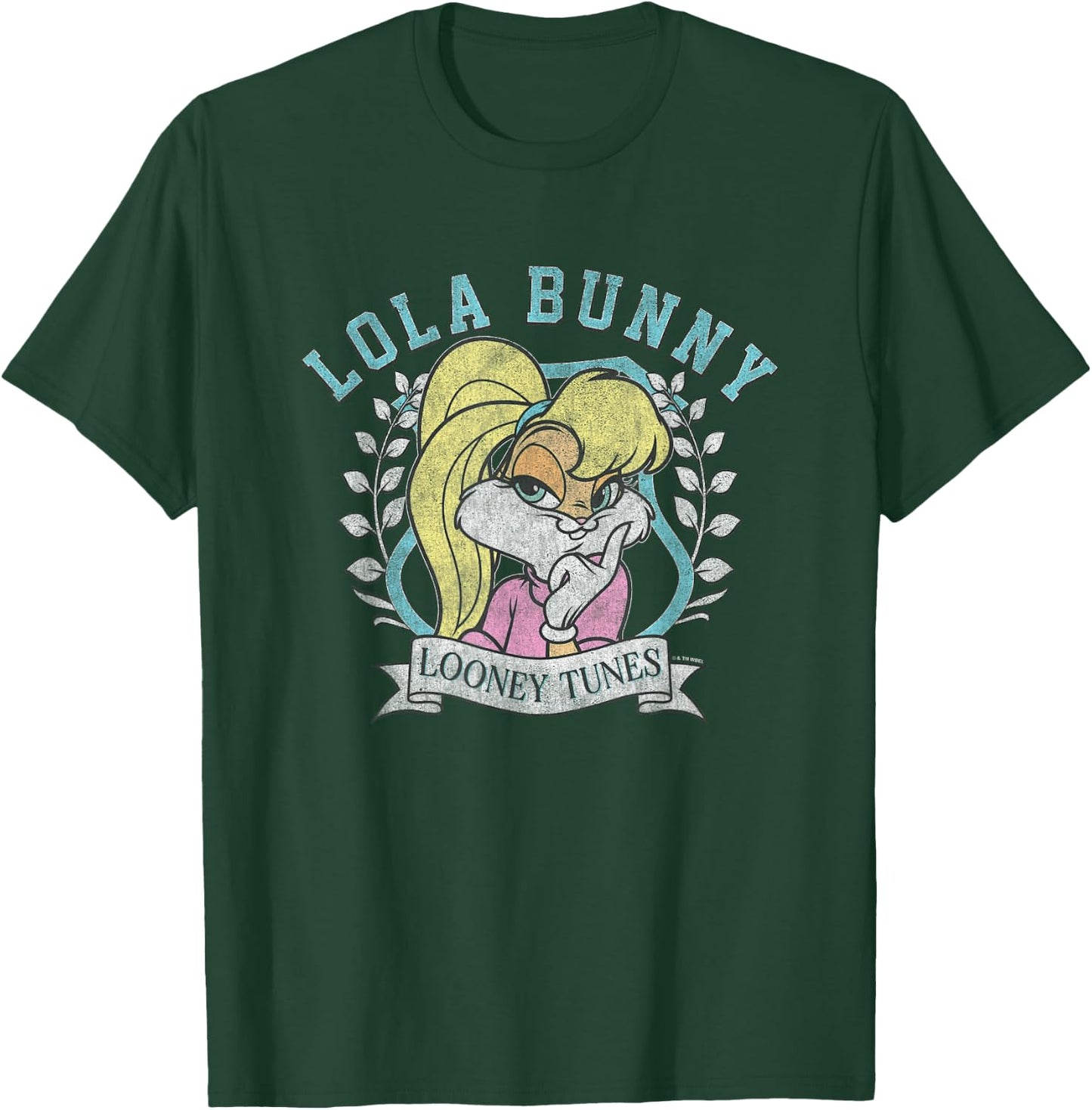 Looney Tunes Lola Bunny Distressed Portrait T-Shirt - T-Shirt | Forest