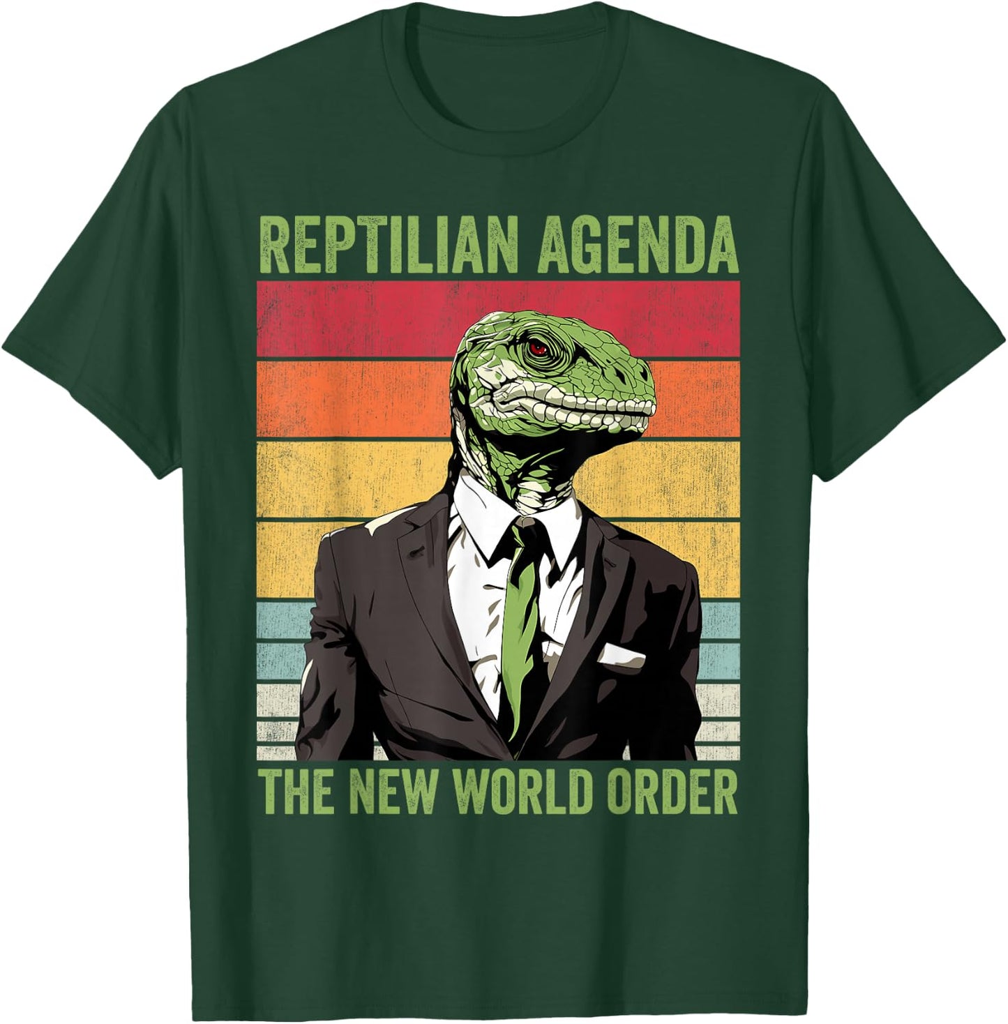 Lizard People Conspiracy Lizard People T-Shirt - T-Shirt | Forest