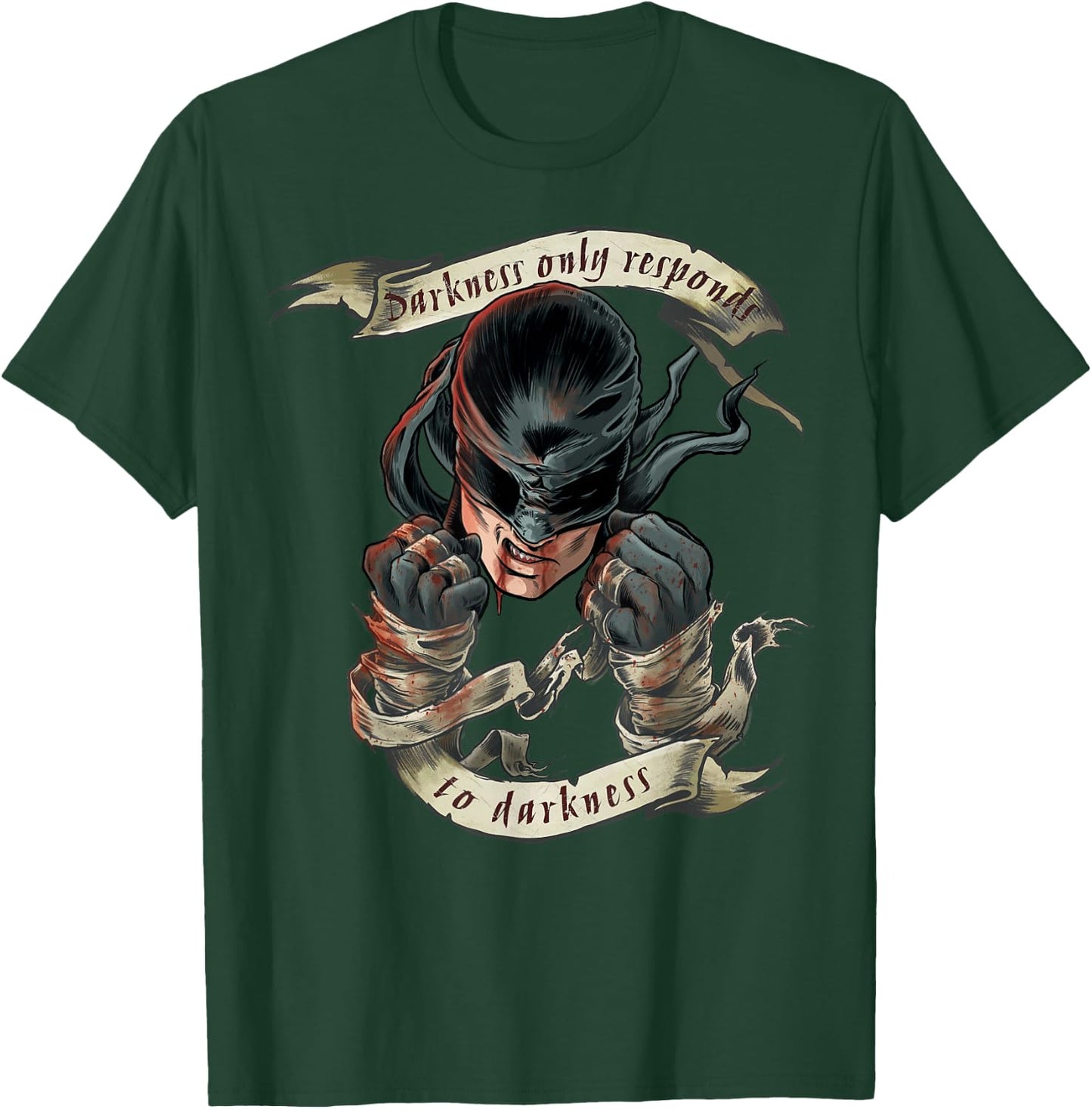 Marvel Daredevil Darkness Responds Graphic T-Shirt - T-Shirt | Forest