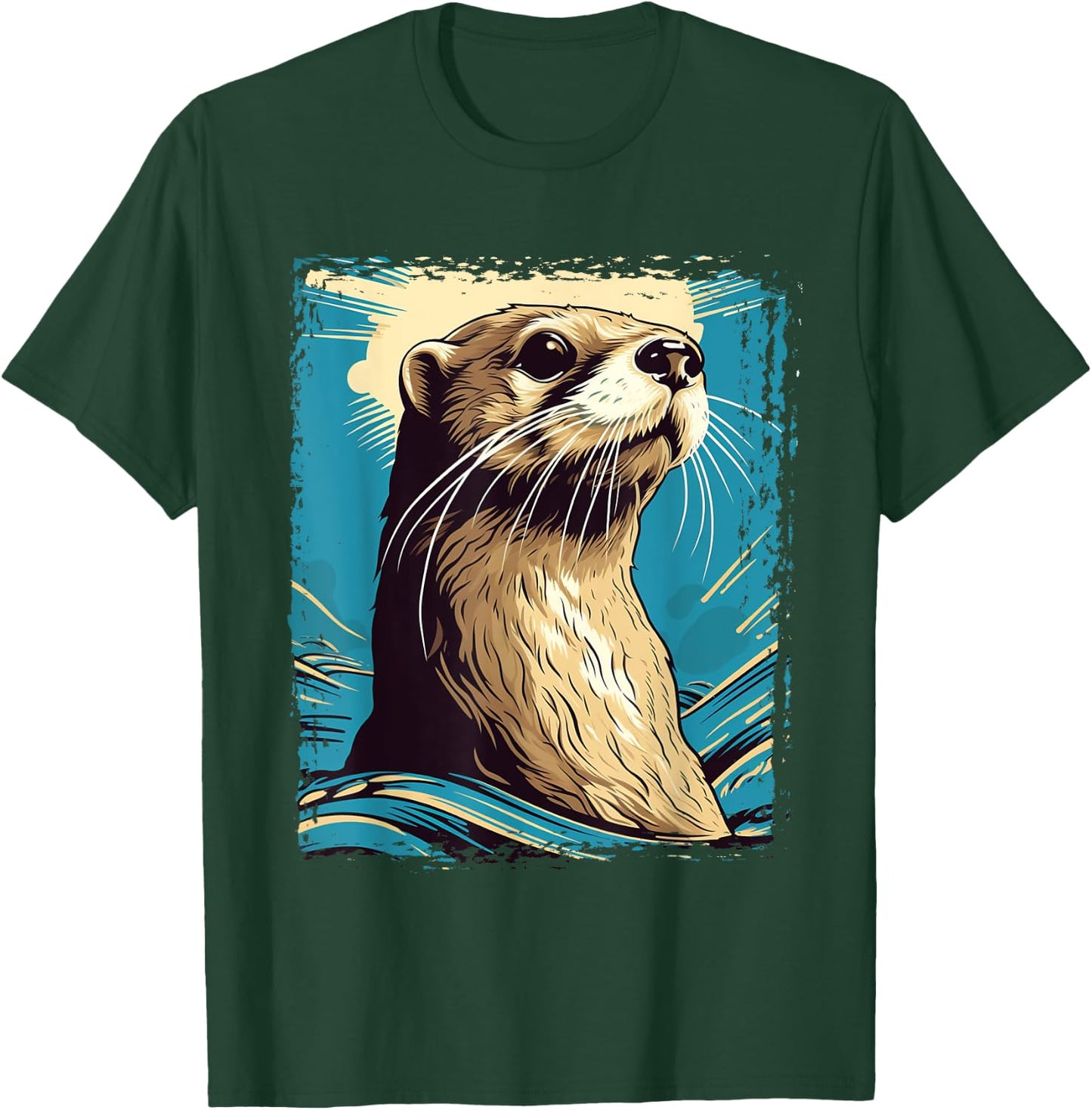River Otter t shirt for boys & girls Cute Otter Animal Funny T-Shirt - T-Shirt | Forest