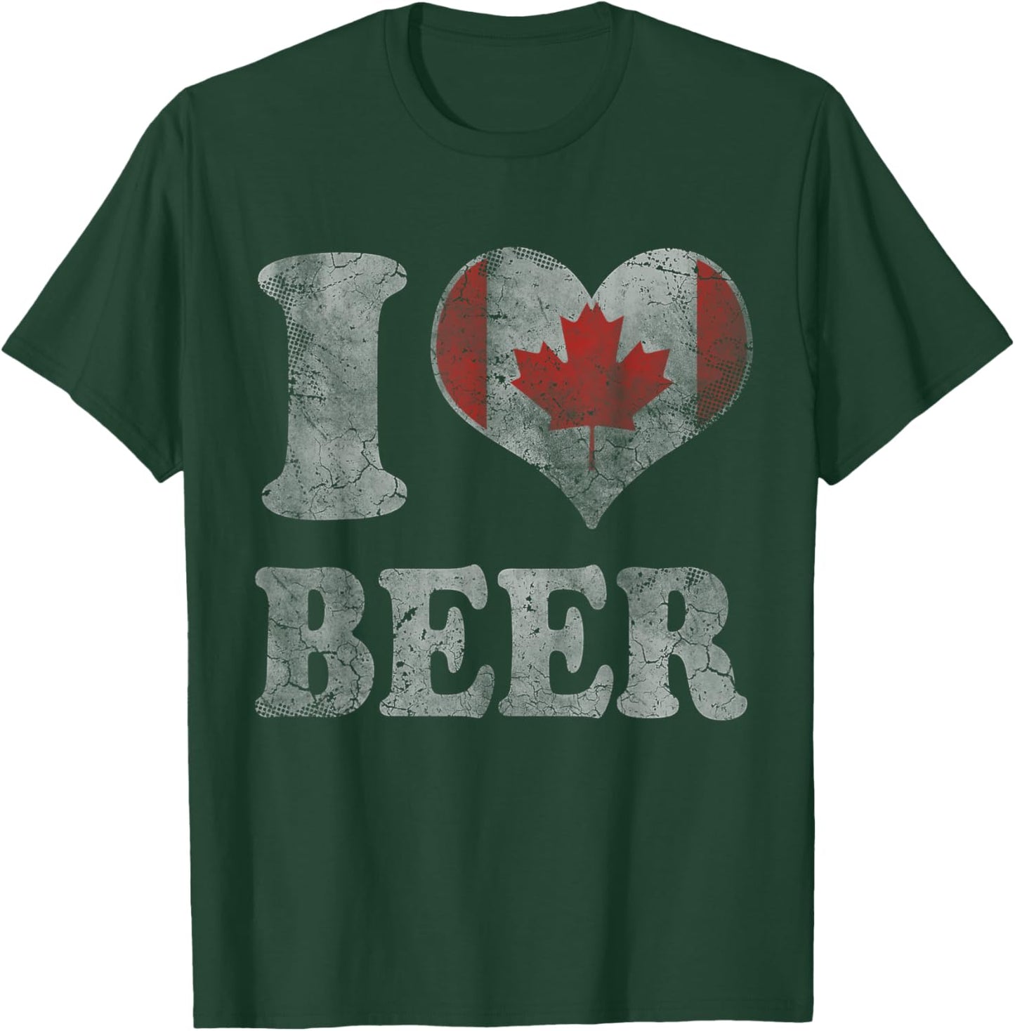 Canada Beer Canadian Flag Shirt Gift T-Shirt - T-Shirt | Forest