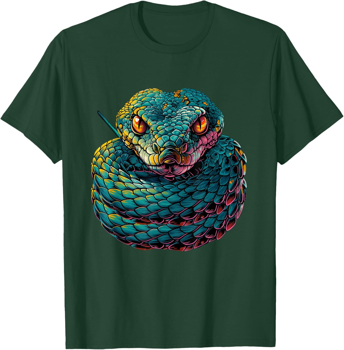 Pit Viper Snake T-Shirt - T-Shirt | Forest