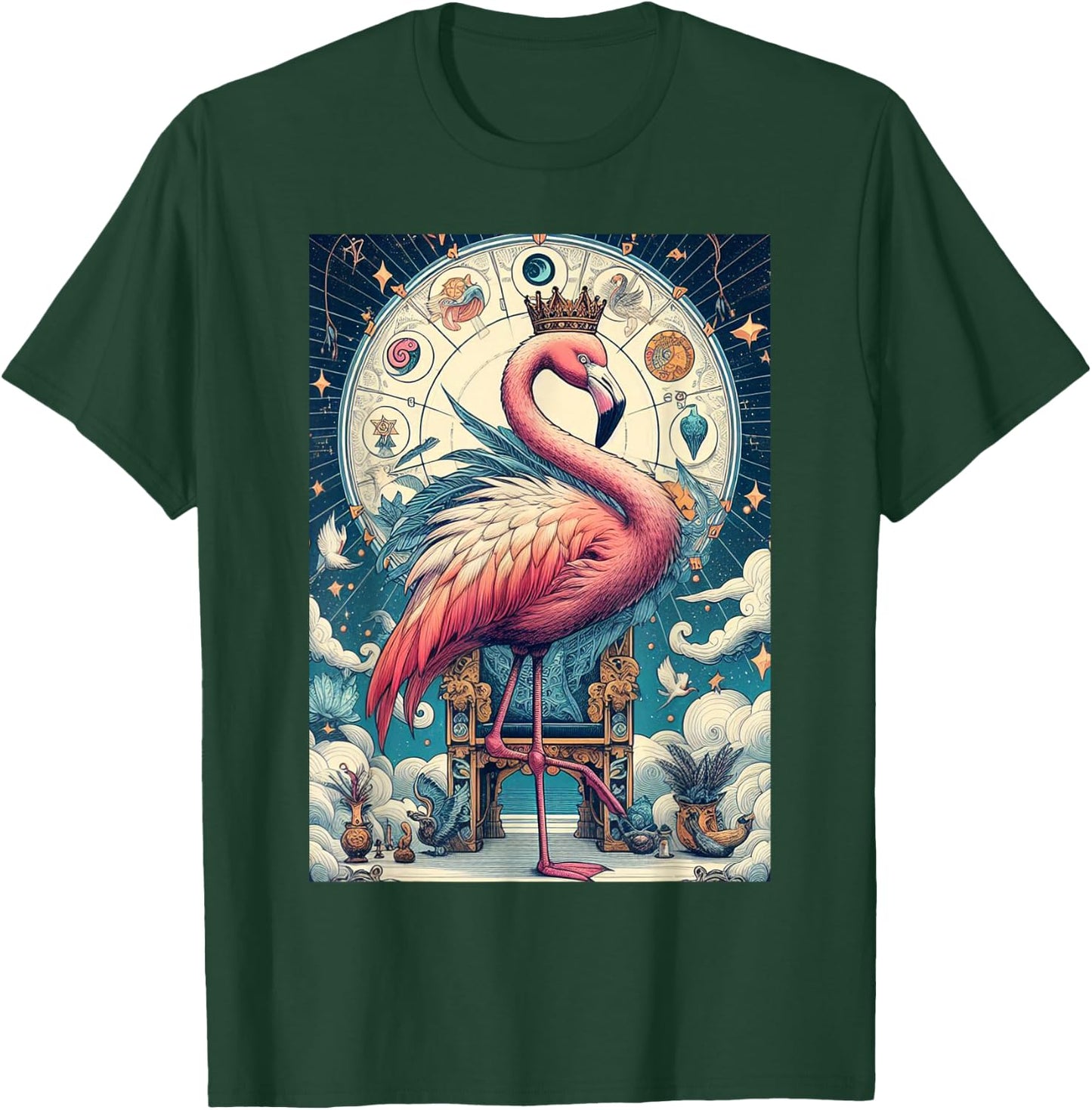 Flamingo tarot card T-Shirt - T-Shirt | Forest