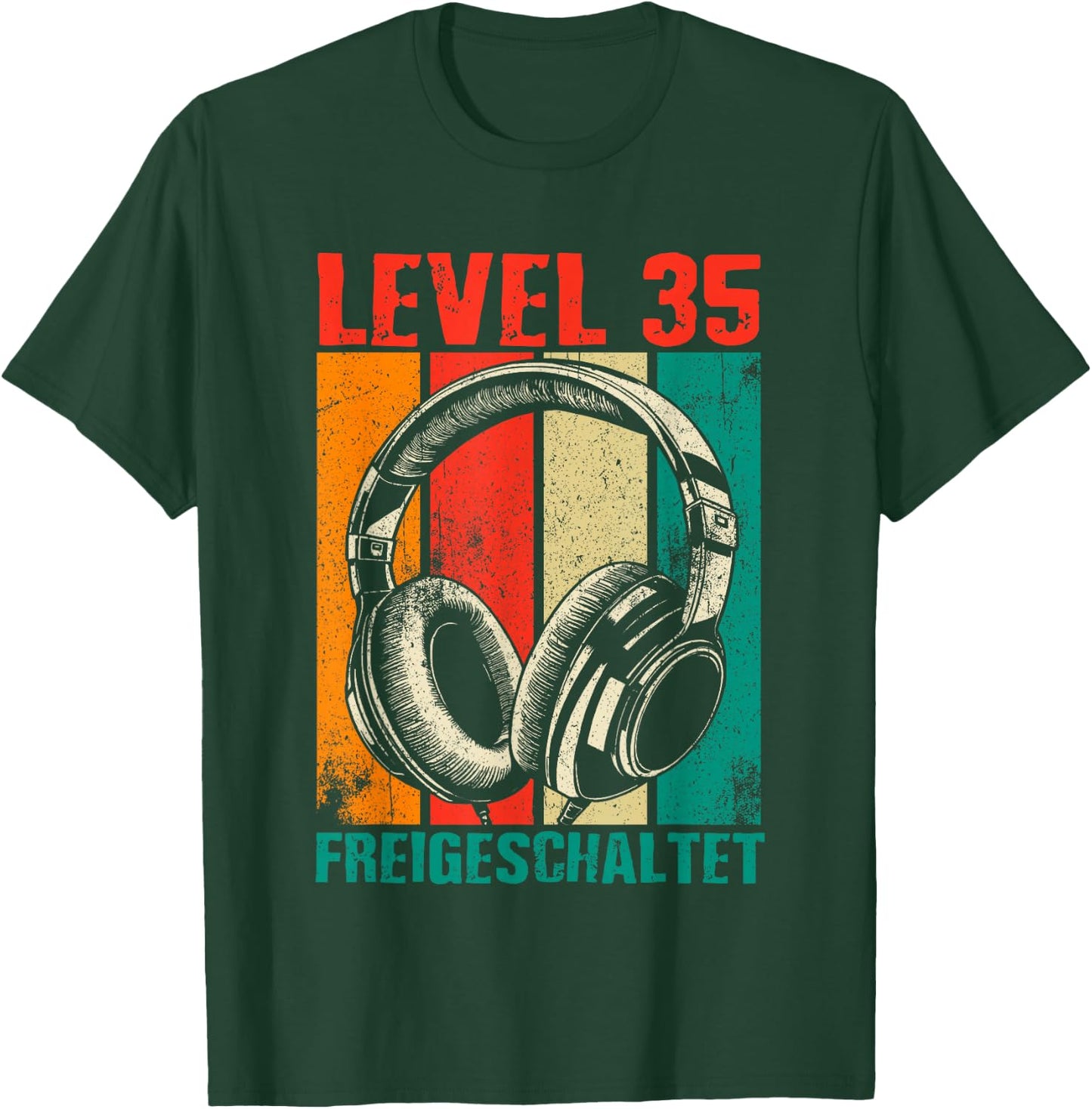 35th Birthday Men's Video Gamer Level 35 Unlocked Man , black T-Shirt - T-Shirt | Forest