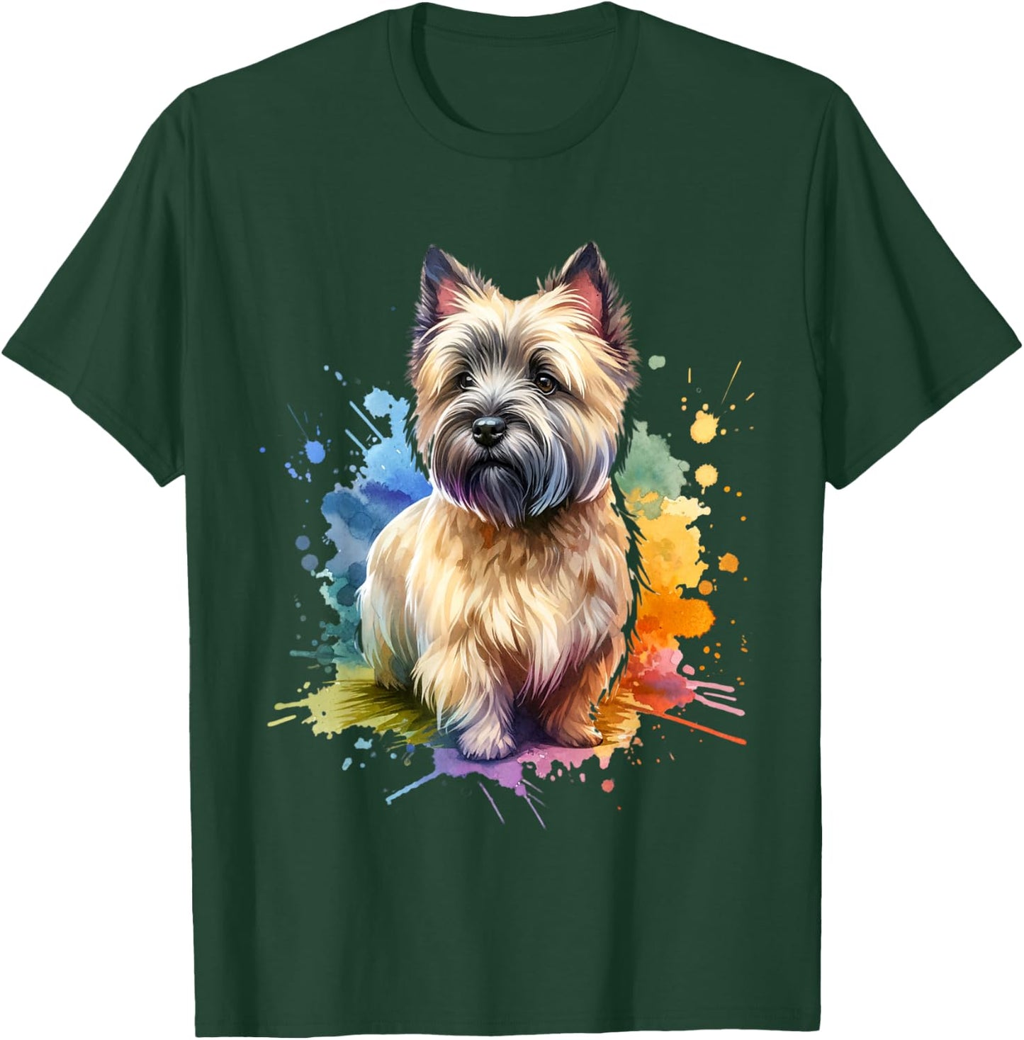 Cairn Terrier Dog Artwork T-Shirt - T-Shirt | Forest