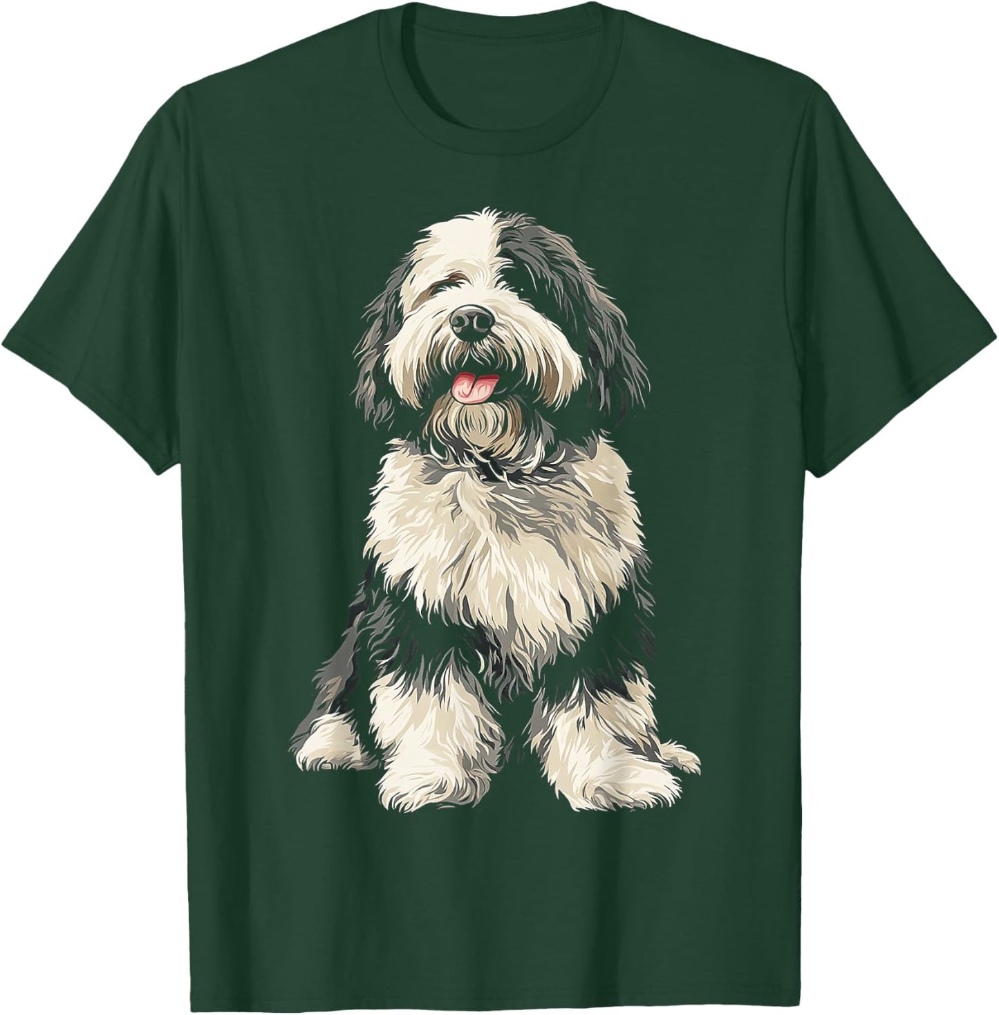 Old English Sheep Dog Dog Pet Artwork Old English Sheep Dog Women Kids T-Shirt - T-Shirt | Forest