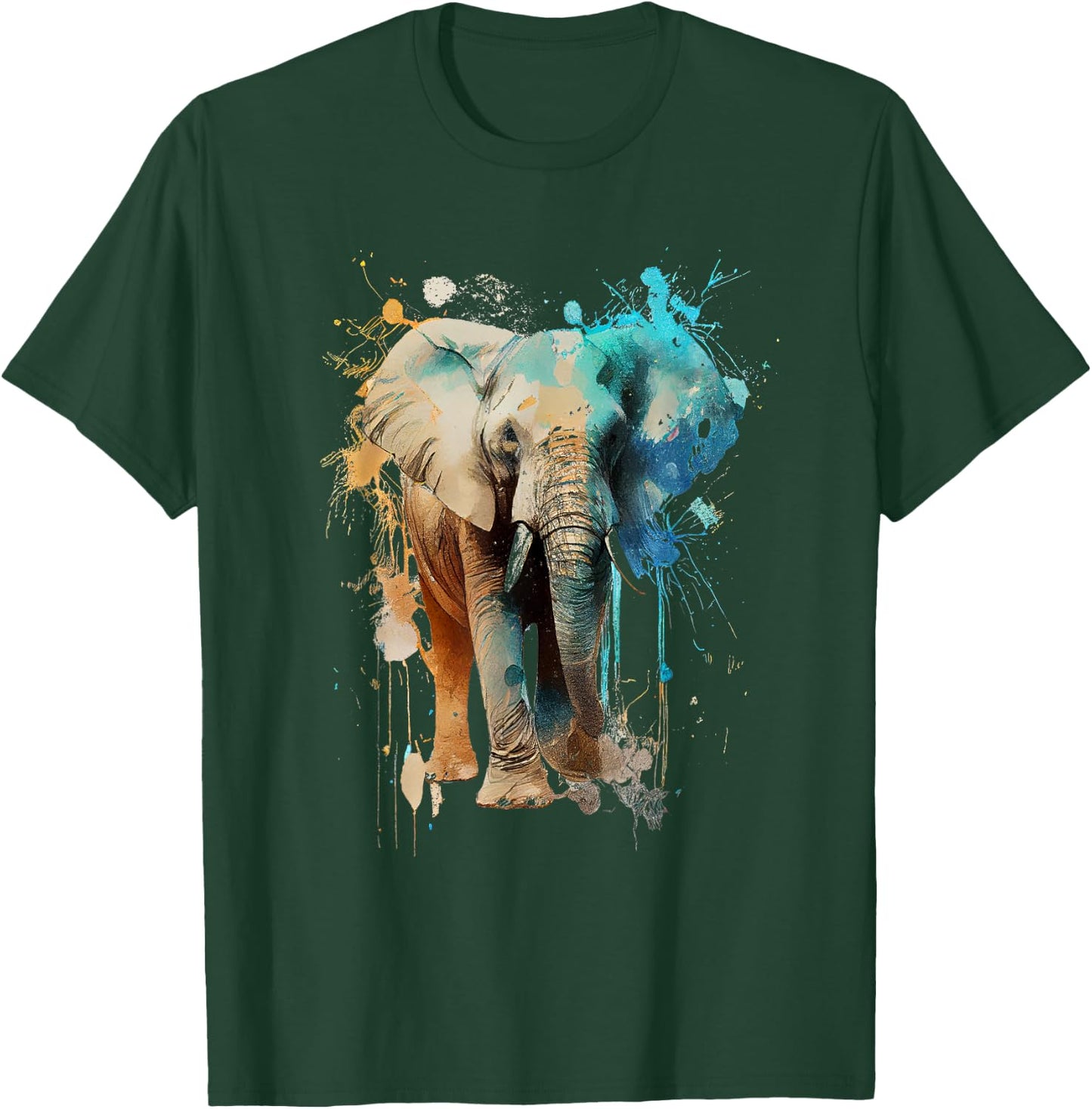 Elephant colorful T-Shirt - T-Shirt | Forest