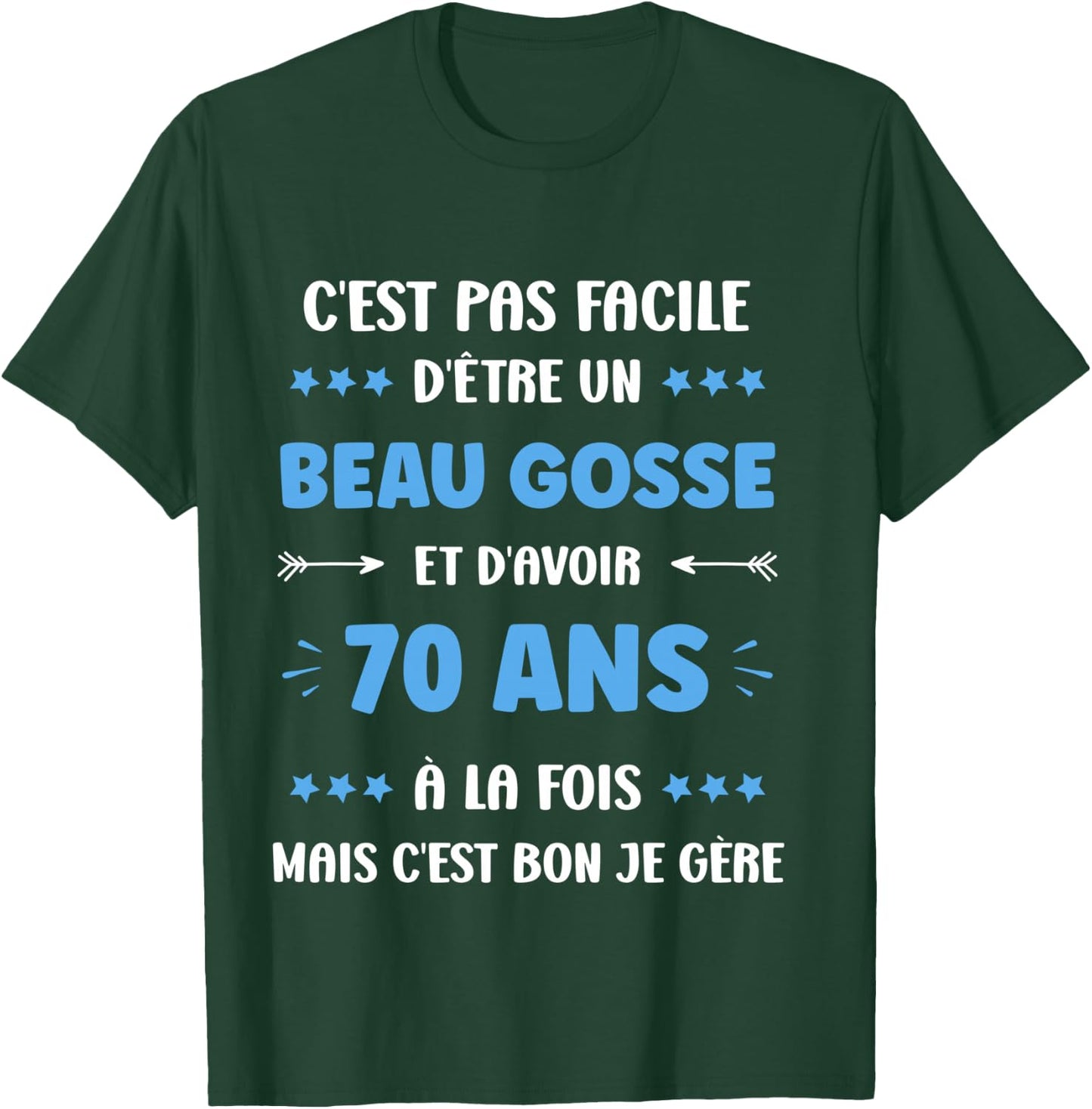 Humor 70th Birthday Man 70 Years , Black, S T-Shirt - T-Shirt | Forest