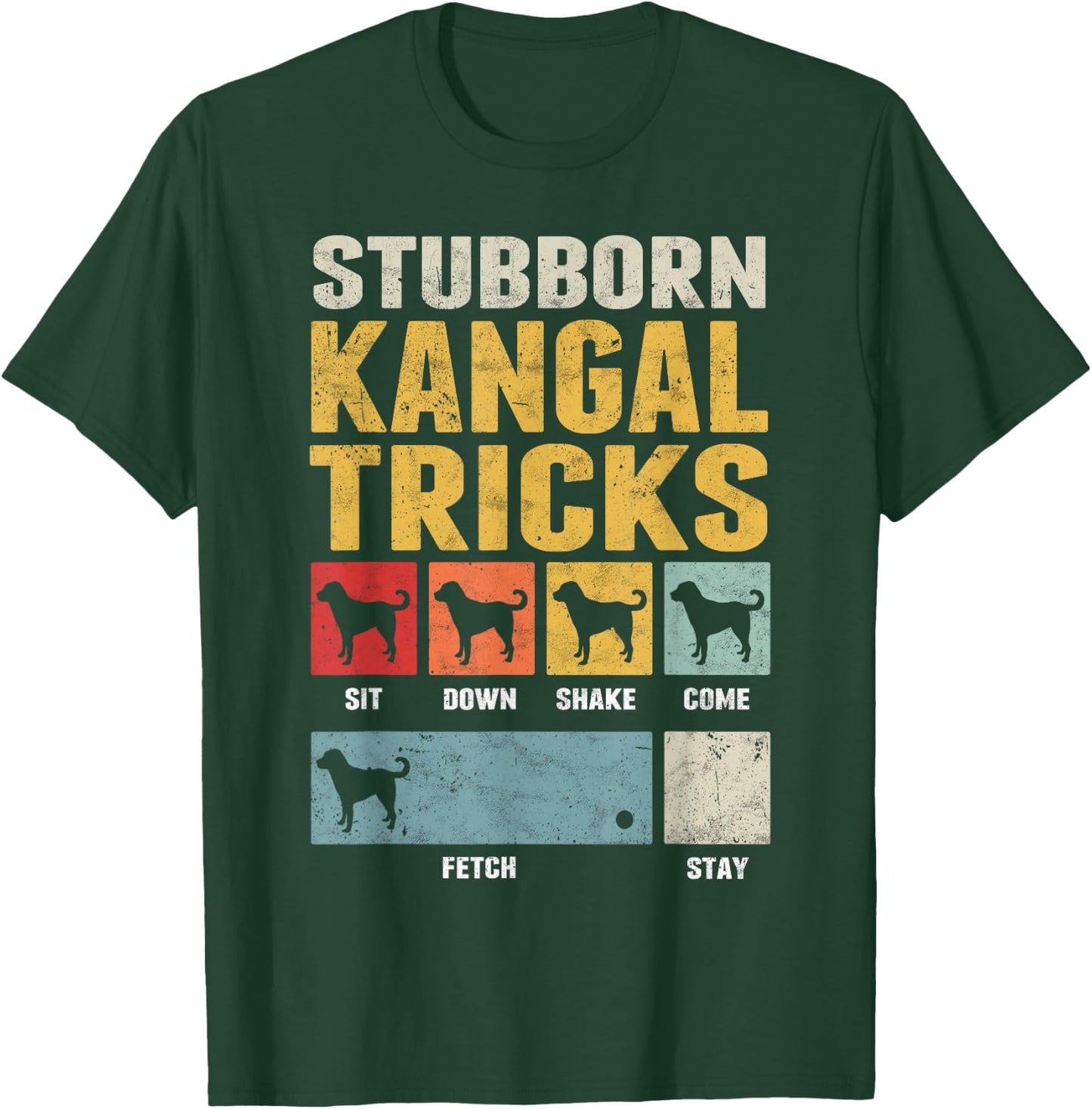 Kangal Shepherd Dog Clothing Kangal Dog Tricks - -Adults, Black, Small, Short Sleeve T-Shirt - T-Shirt | Forest