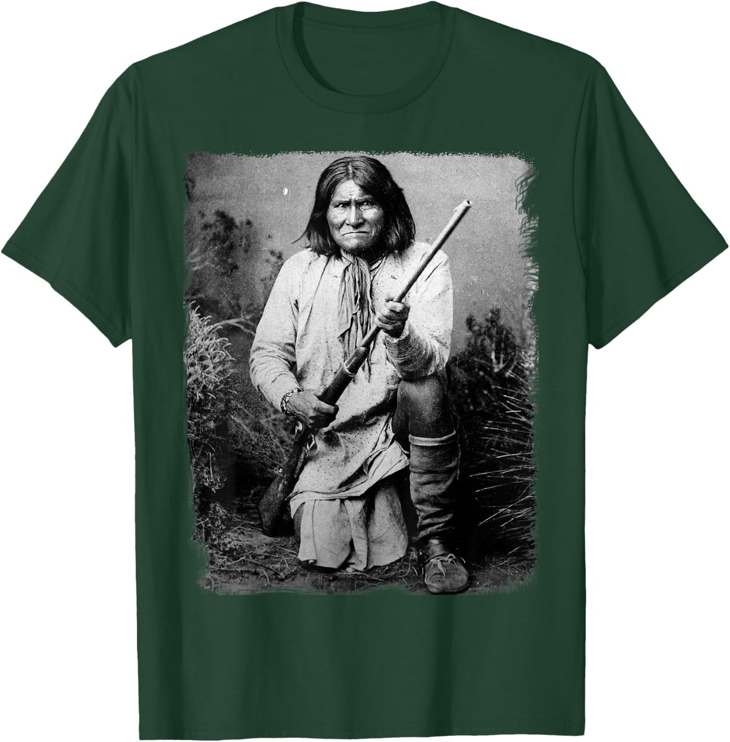 Geronimo t Shirt Warrior Native American T-Shirt - T-Shirt | Forest
