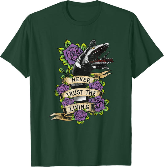 Beetlejuice Vintage Never Trust The Living Sandworm Tattoo T-Shirt - T-Shirt | Forest