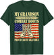 My Grandson Wears Combat Boots Military Proud Army Grandma T-Shirt - T-Shirt | Forest