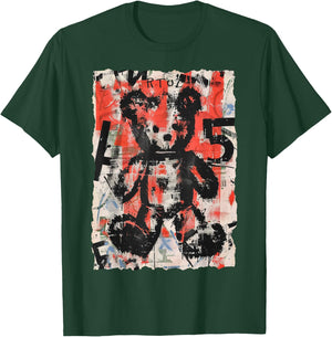 Teddy Bear Graffiti Vintage Teddy Streetwear Teddy , Black, S T-Shirt - T-Shirt | Forest