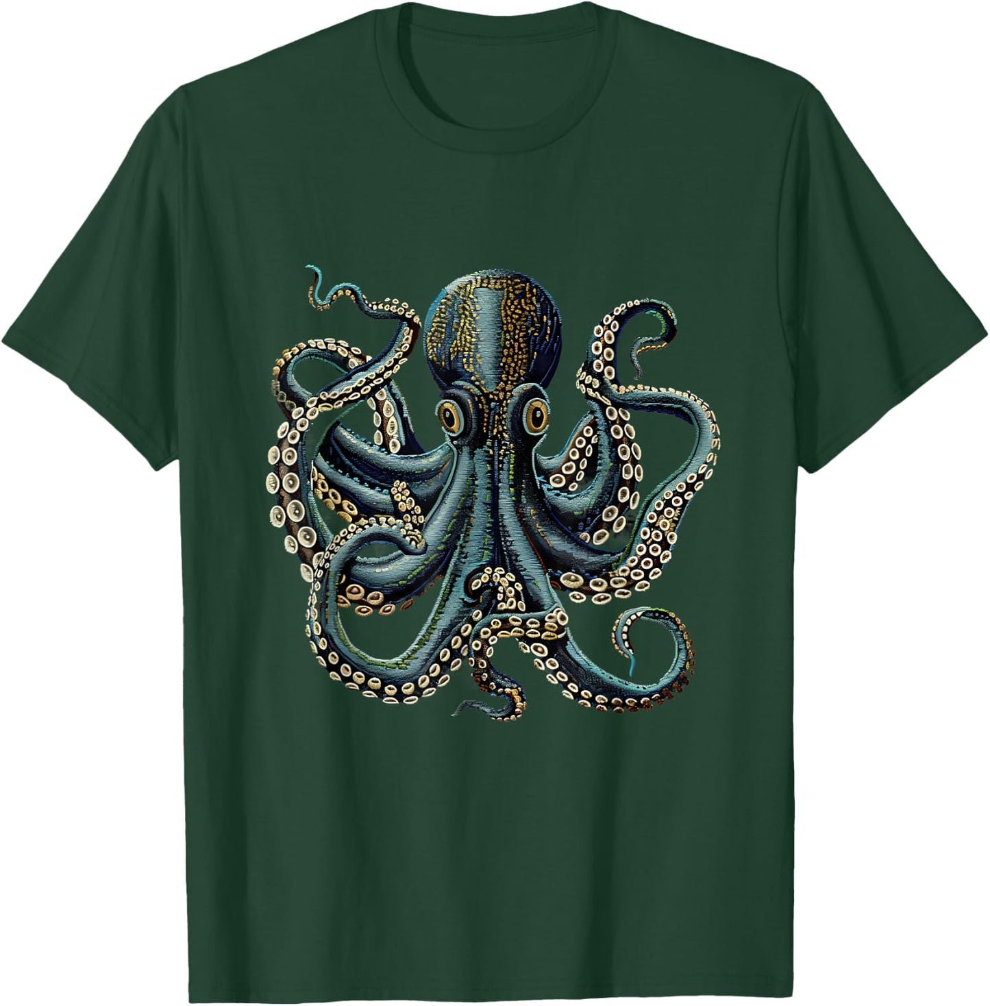 Octopus Sea Monster Motif Ocean Sea Octopus Cthulhu Artwork T-Shirt - T-Shirt | Forest