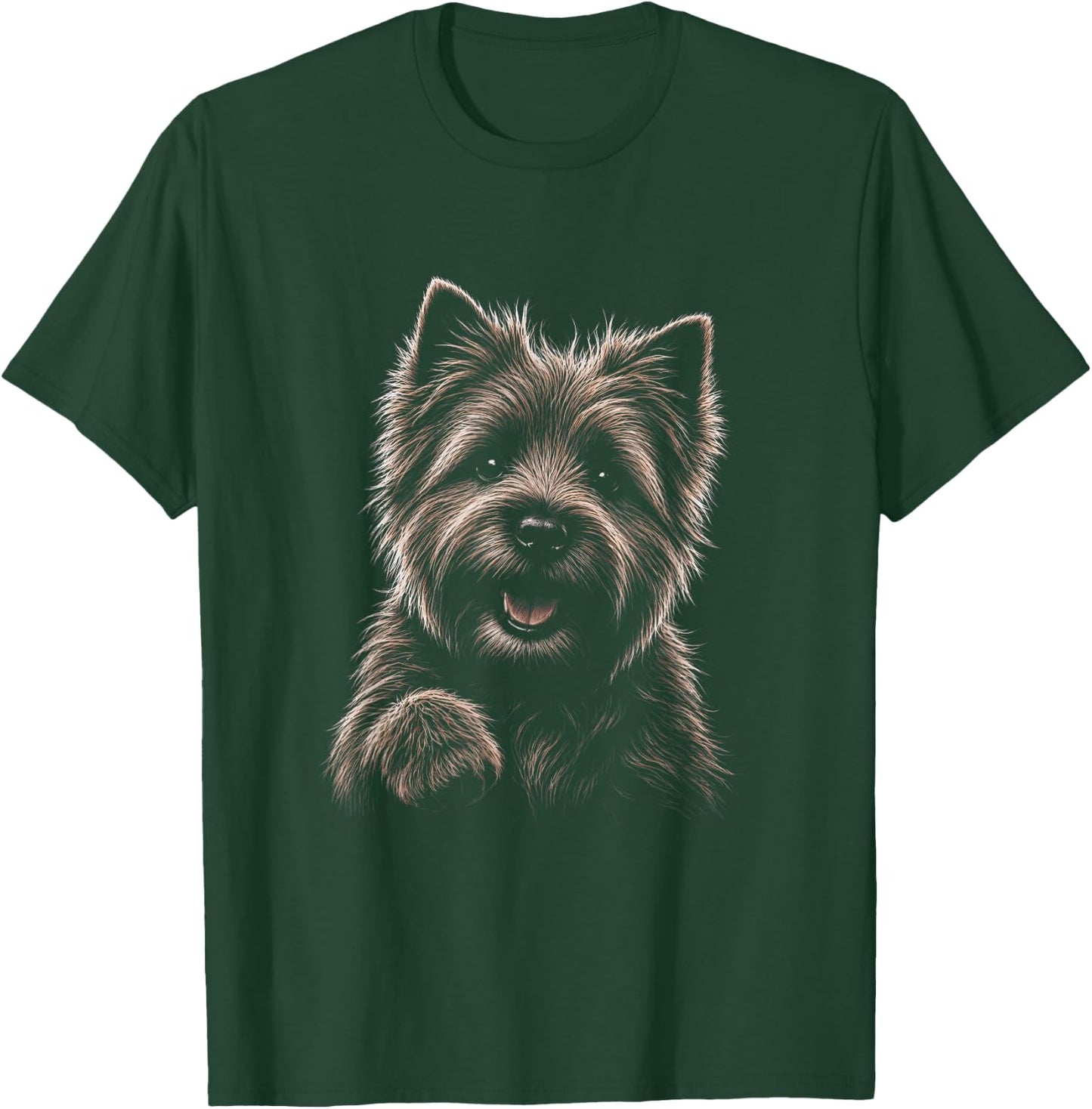 Cairn Terrier Graphic Artwork Design T-Shirt - T-Shirt | Forest