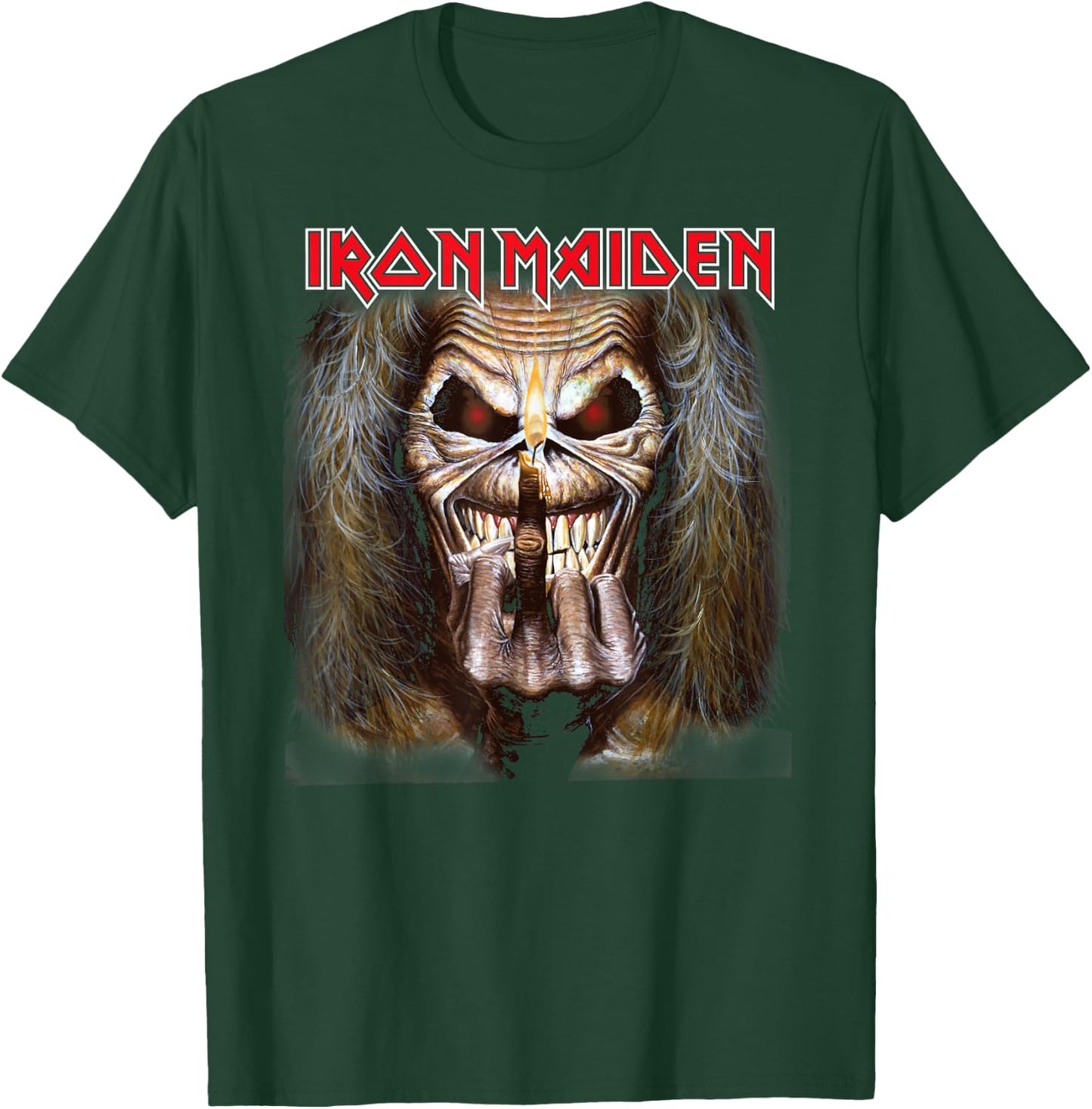 Iron Maiden - Candle Finger Eddie T-Shirt - T-Shirt | Forest