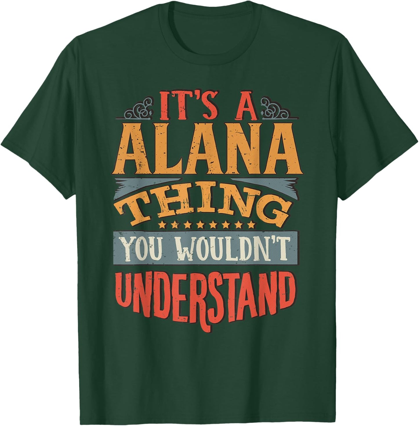 Alana Name T-Shirt - T-Shirt | Forest