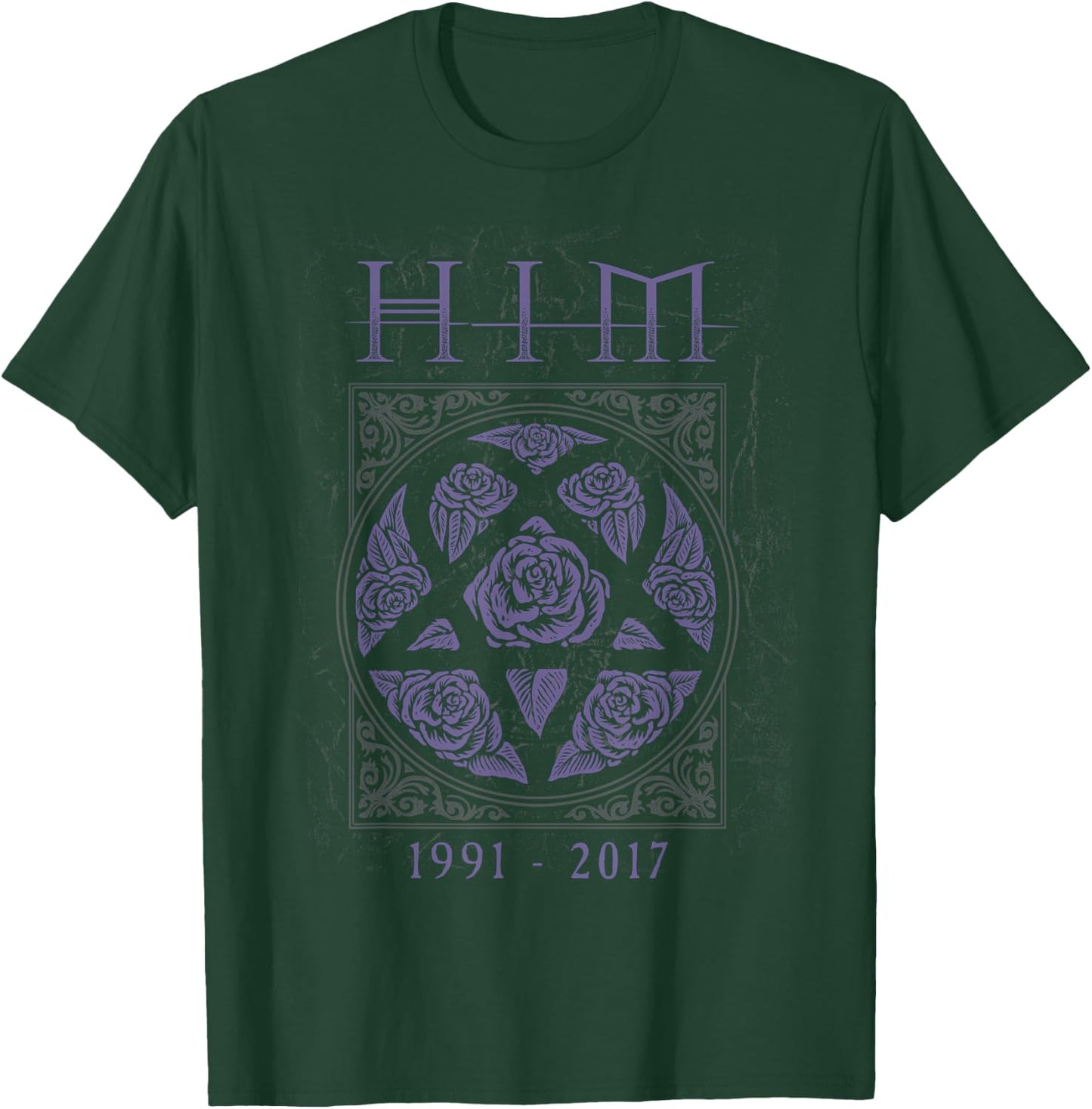 Ville Valo HeartGram Roses , black T-Shirt - T-Shirt | Forest