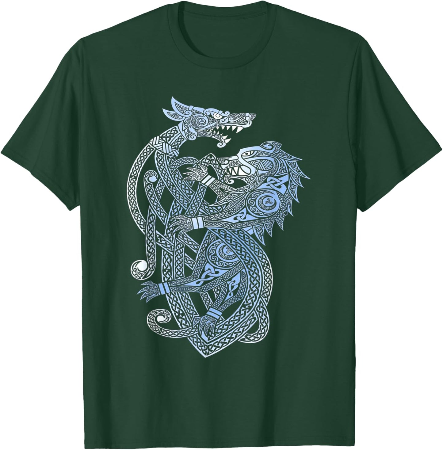 Dragon Bear Viking Valhalla North Myths T-Shirt - T-Shirt | Forest