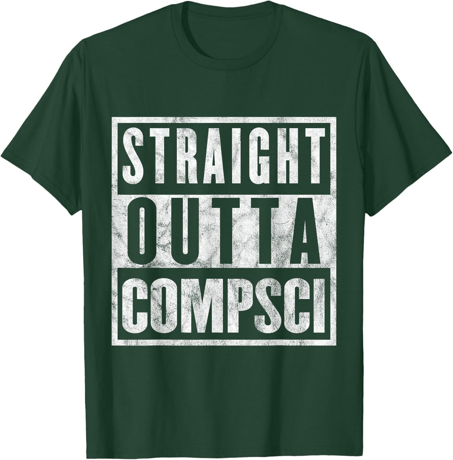 Straight Outta Comp Sci Parody Computer Science Gift T-Shirt - T-Shirt | Forest