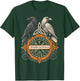 Viking Raven Huginn and Muninn Celtic Norse Compass Vegvisir T-Shirt - T-Shirt | Forest