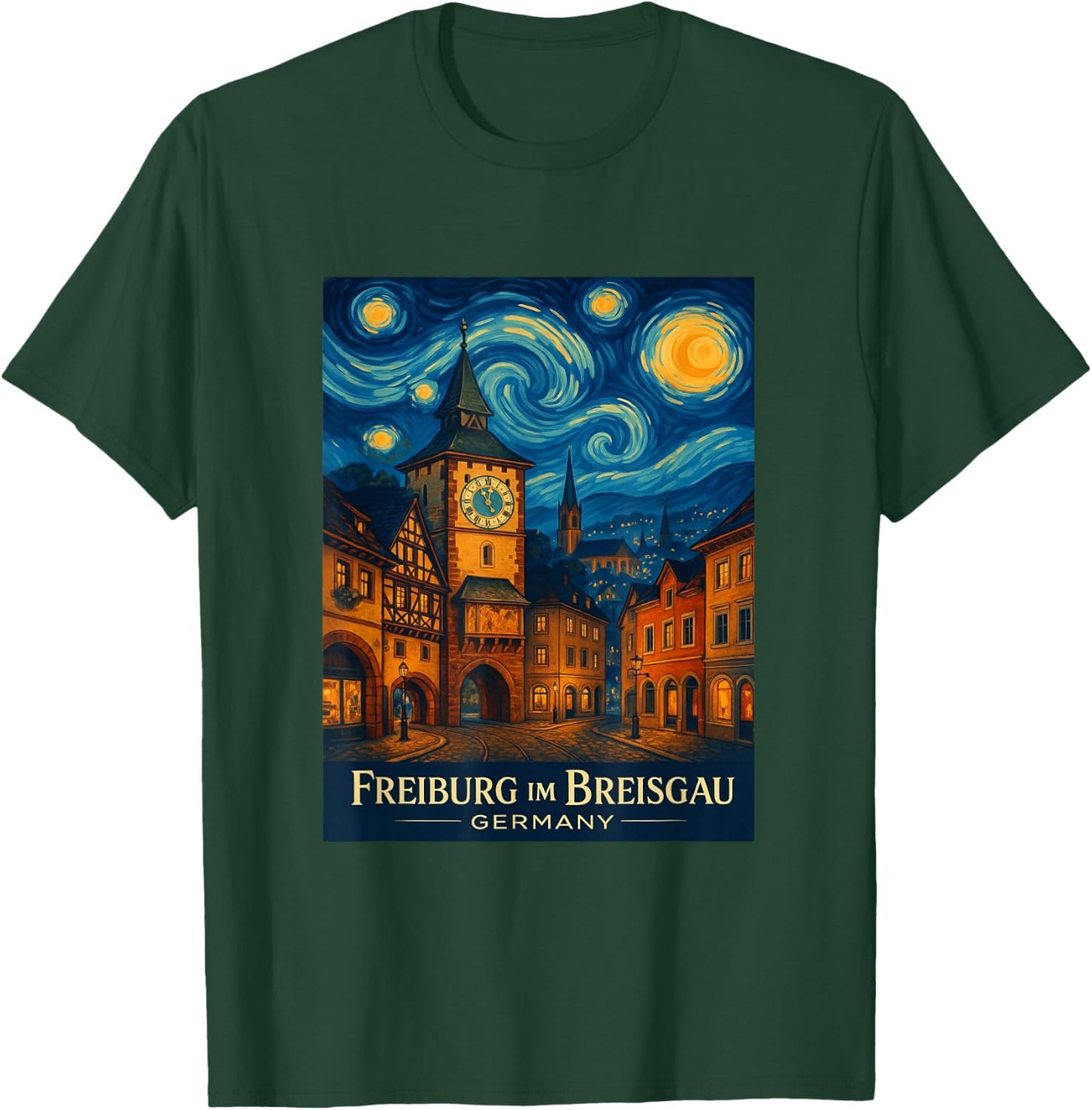 Freiburg Im Breisgau Skyline T-Shirt - T-Shirt | Forest