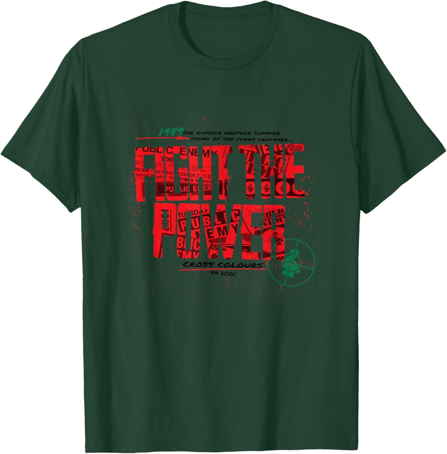 Public Enemy Bekämpfe die Macht du magst | 90's Vintage Legends , black T-Shirt - T-Shirt | Forest