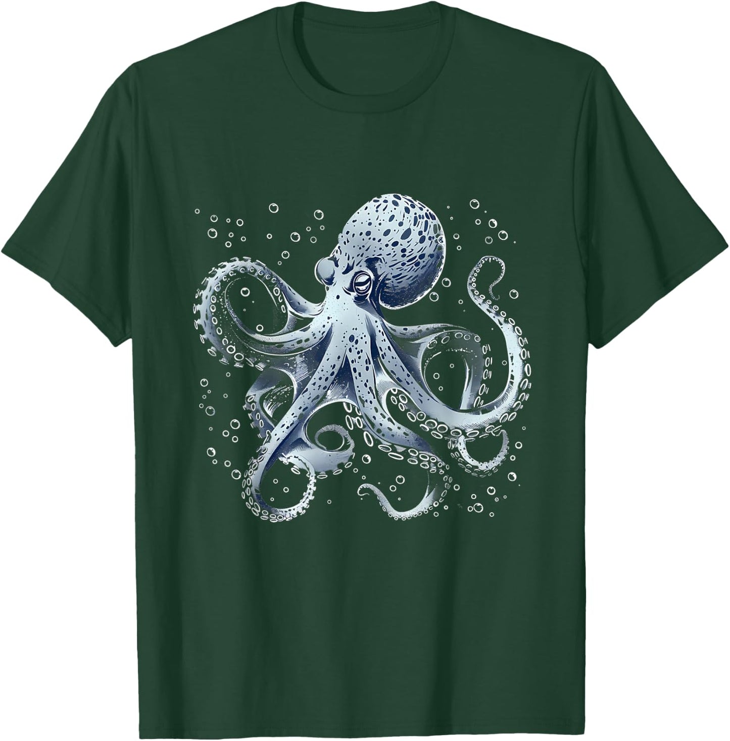 Octopus Ocean Sea Animal Lover Sea Ocean Octopus Motif T-Shirt - T-Shirt | Forest