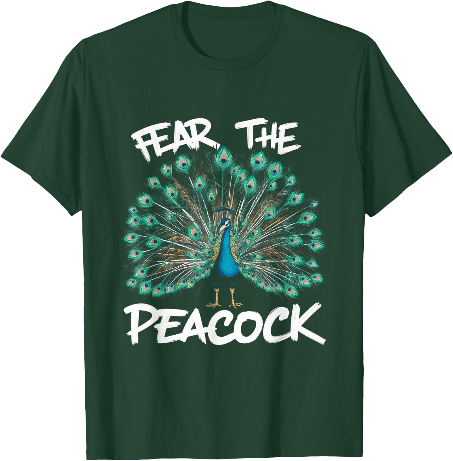 Fear The Peacock Funny for Zookeeper and Ornithologist T-Shirt - T-Shirt | Forest