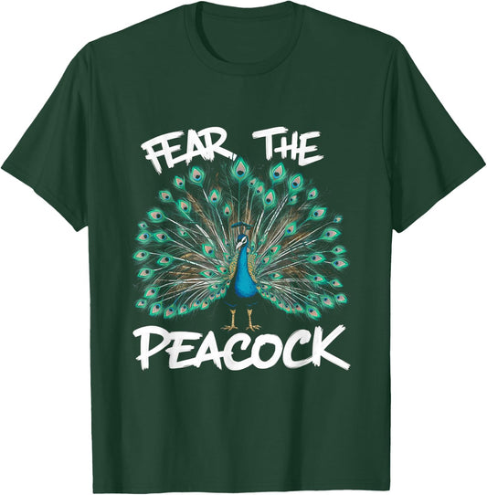 Fear The Peacock Funny for Zookeeper and Ornithologist T-Shirt - T-Shirt | Forest