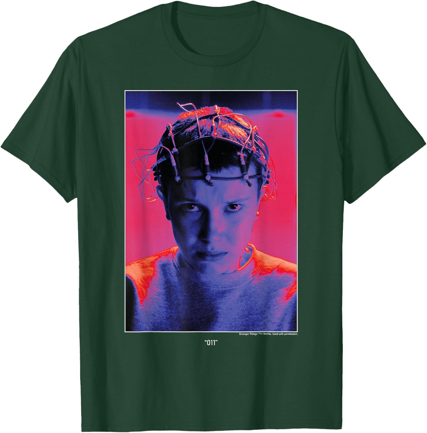 Stranger Things Eleven 011 Electrodes T-Shirt - T-Shirt | Forest