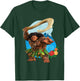 Disney Vaiana 2 Tropical Island Adventure Maui & Fish Hook T-Shirt - T-Shirt | Forest