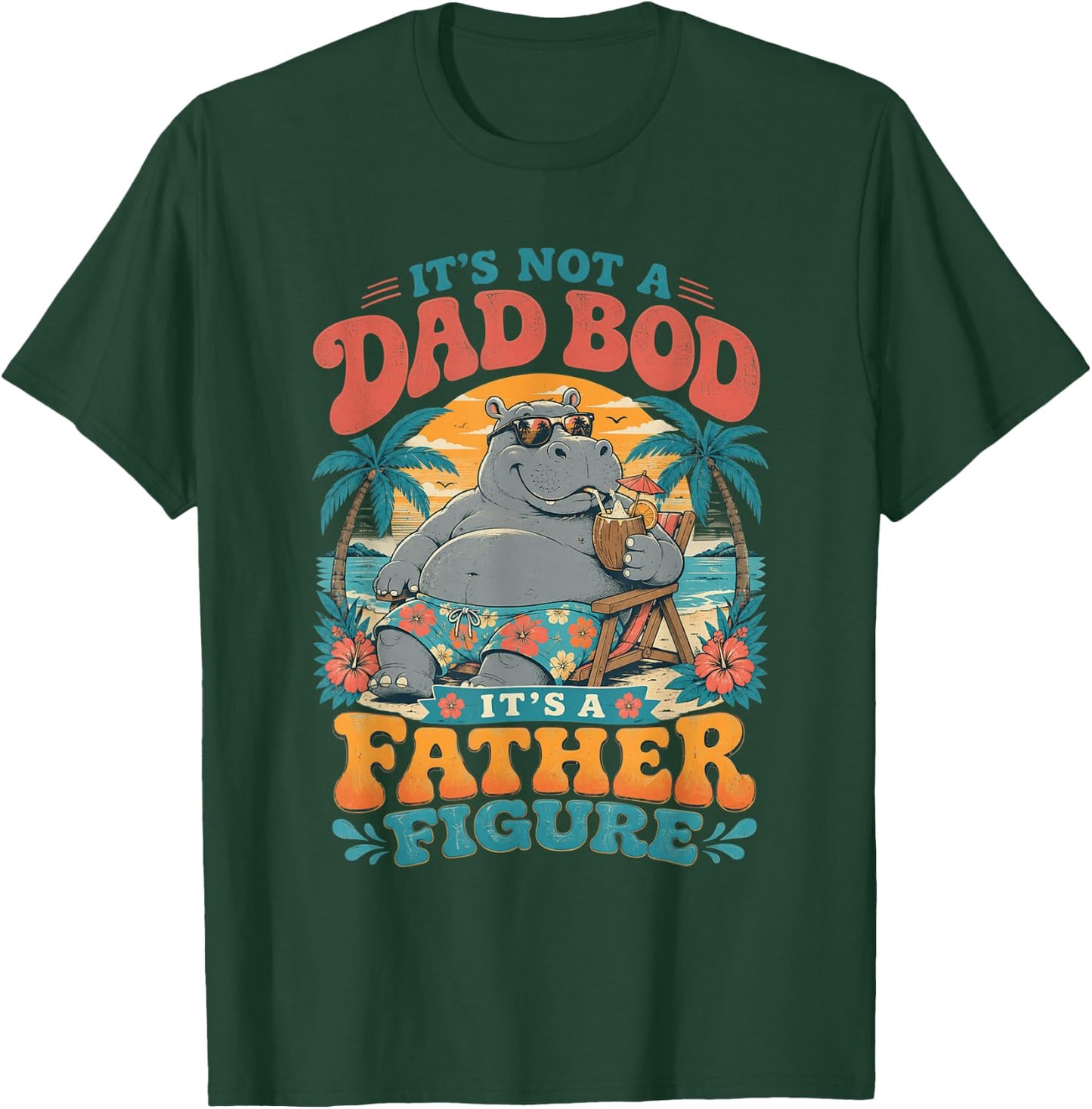 Ce n'est Pas Un Papa, C'est Une Figure paternelle drôle pour la fête des pères T-Shirt - T-Shirt | Forest