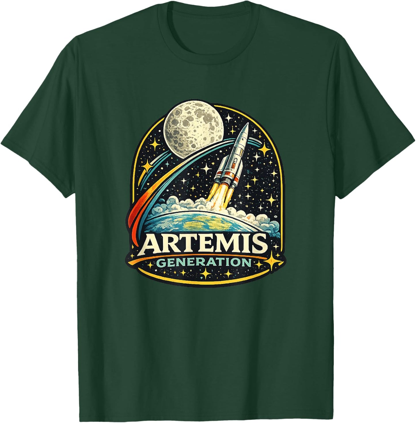Startraum für Mondraketen der Artemis Generation T-Shirt - T-Shirt | Forest