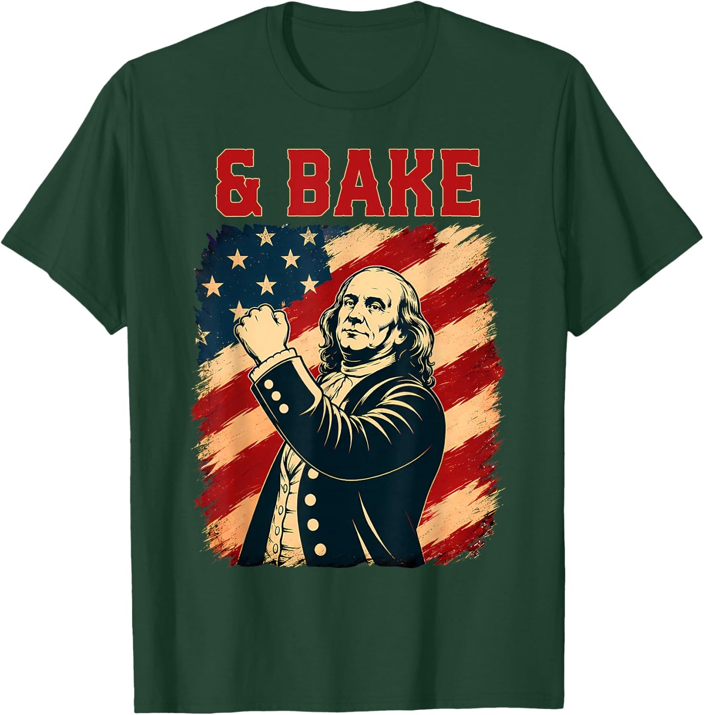 Funny Shake and Bake 4th of July Couple Matching T-Shirt - T-Shirt | Forest