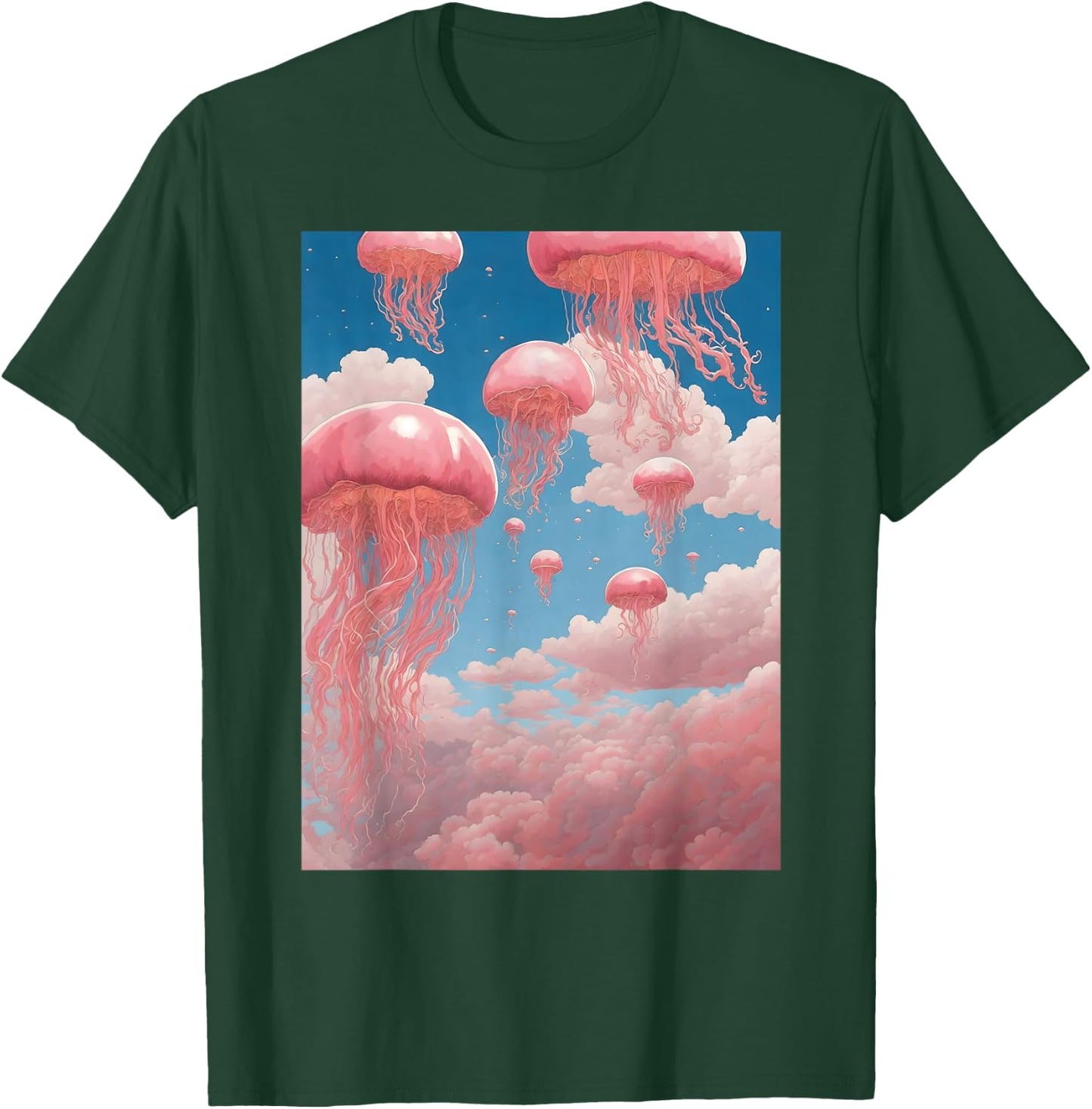 Jellyfish Pink Weirdcore Dreamcore Pastel Aesthetic T-Shirt - T-Shirt | Forest