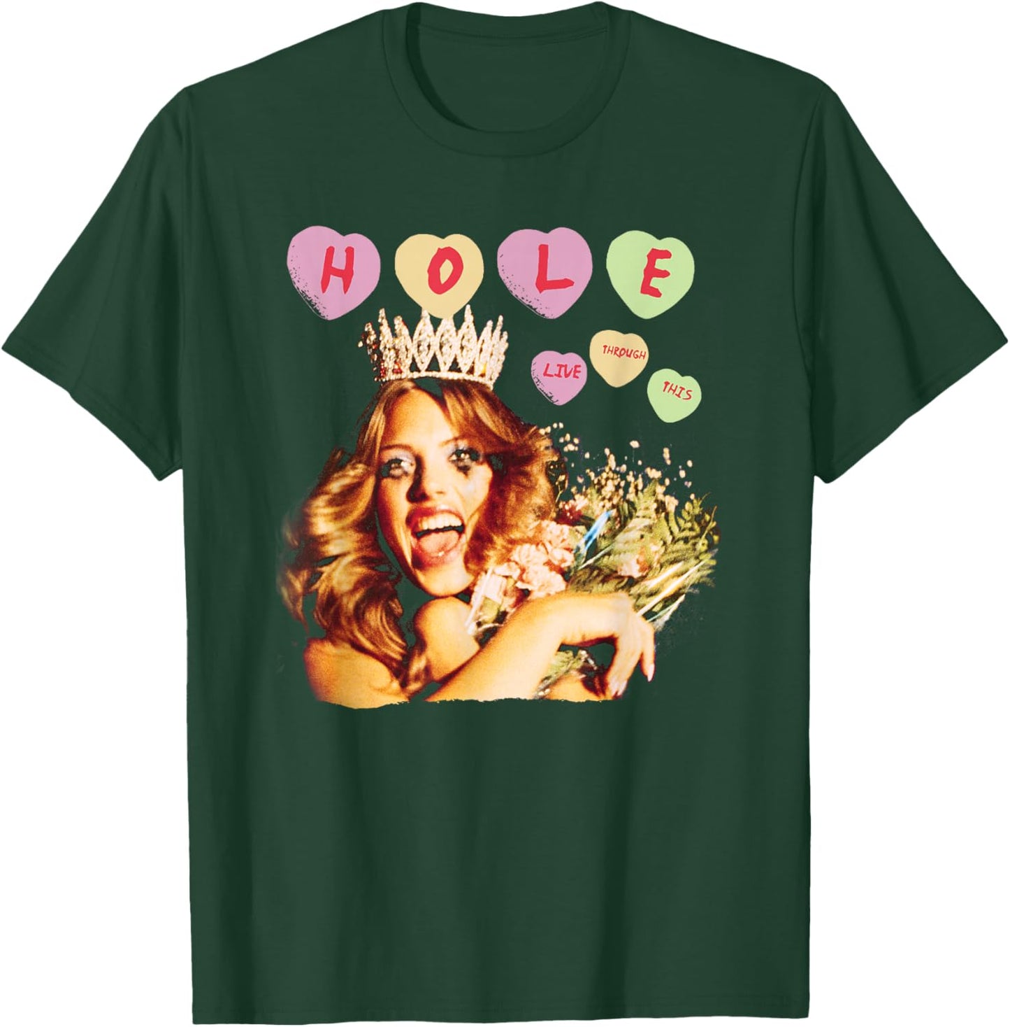 Hole - Live Through This , Black T-Shirt - T-Shirt | Forest