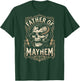 Father of Mayhem Vintage Gothic Skull Snake Tattoo (On Back) T-Shirt - T-Shirt | Forest
