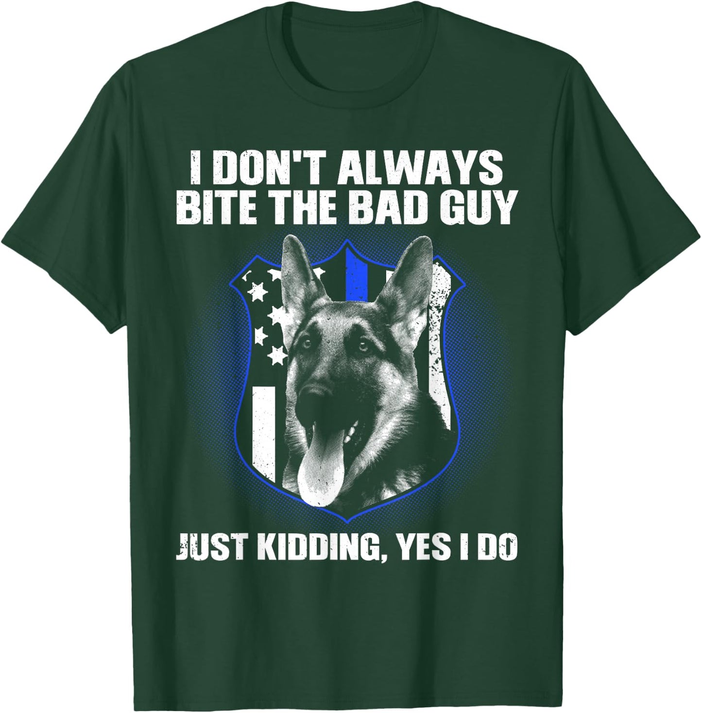 Funny K9 Police Dog Design Women K9 German Shepherd T-Shirt - T-Shirt | Forest