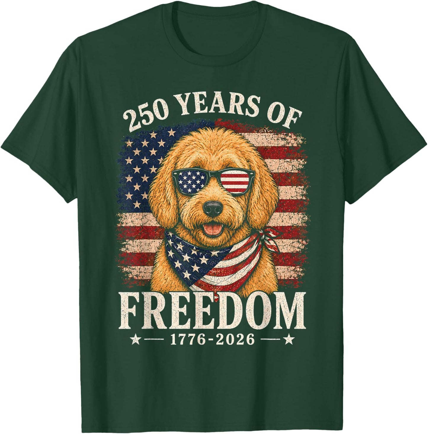 250th Anniversary USA Doodle T-Shirt - T-Shirt | Forest