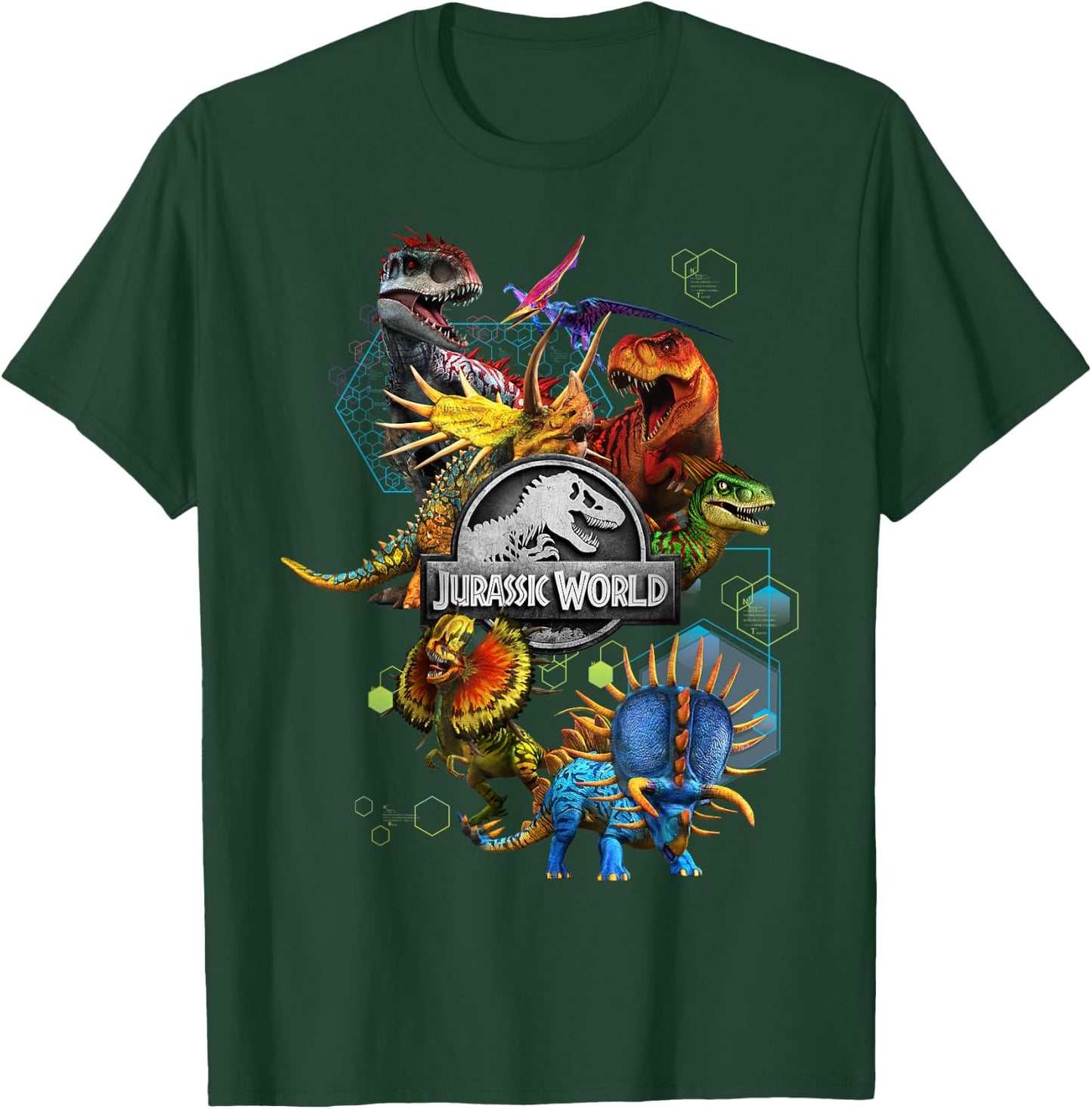 Jurassic World Genetic Dinosaur Mashup T-Shirt - T-Shirt | Forest
