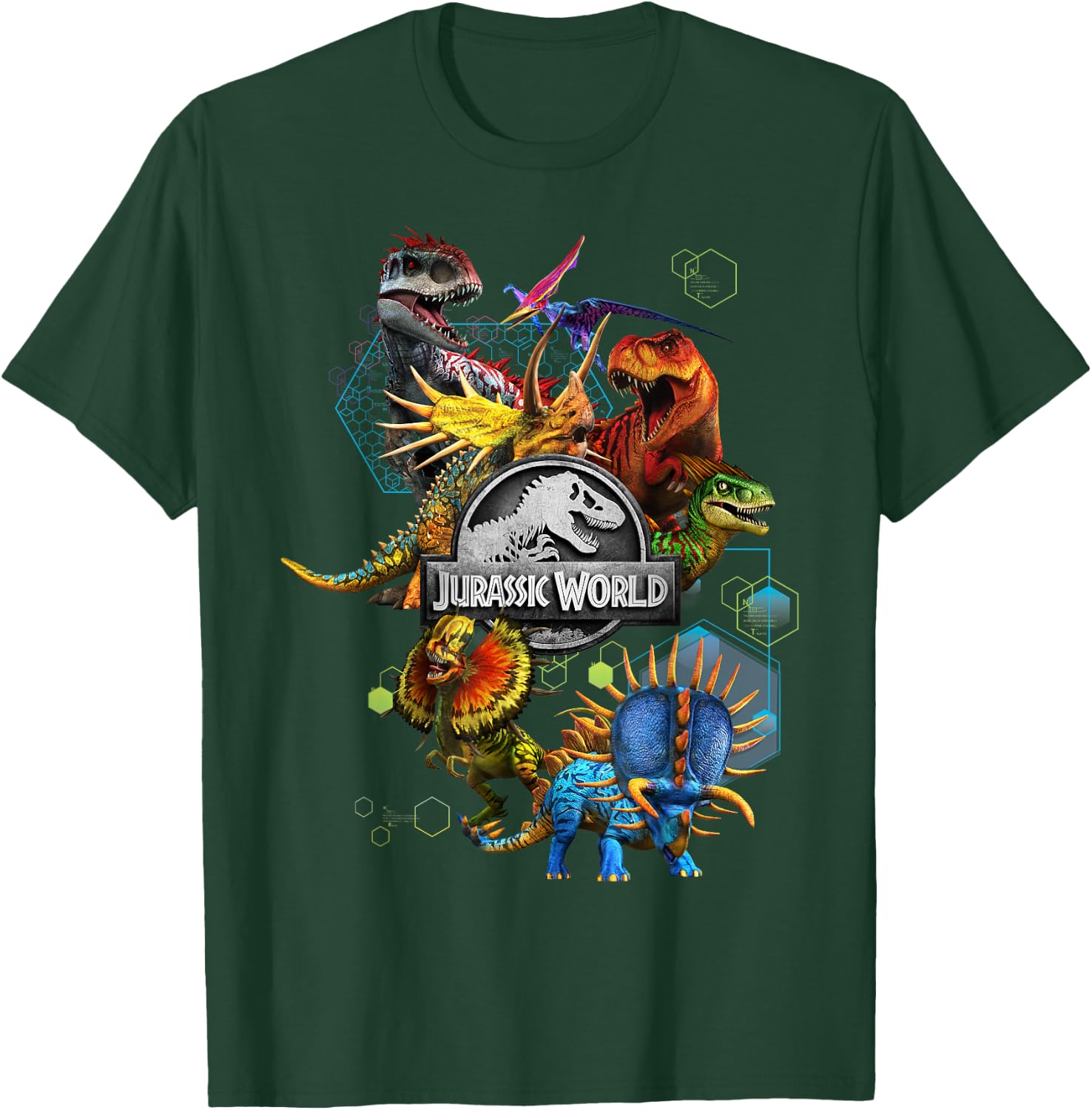 Jurassic World Genetic Dinosaur Mashup T-Shirt - T-Shirt | Forest