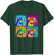 Kangaroo Rat Pop Art Design Illustration Colorful Animal Men T-Shirt - T-Shirt | Forest
