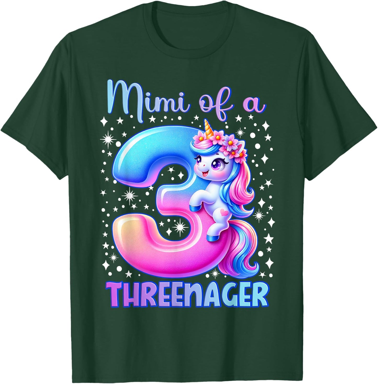 Mimi Of A Threenager T-Shirt - T-Shirt | Forest