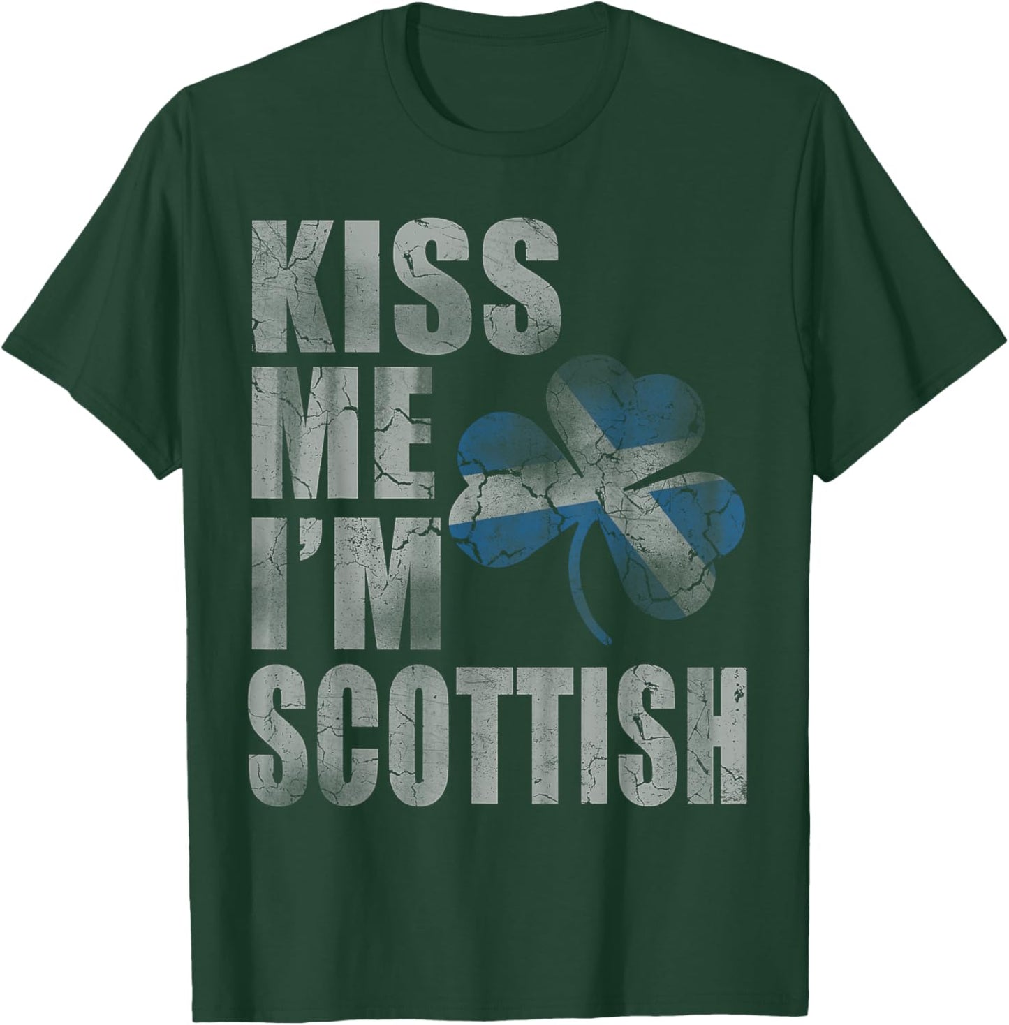 Kiss Me I'm Scottish Irish St Patrick's Day Men Women Kids T-Shirt - T-Shirt | Forest