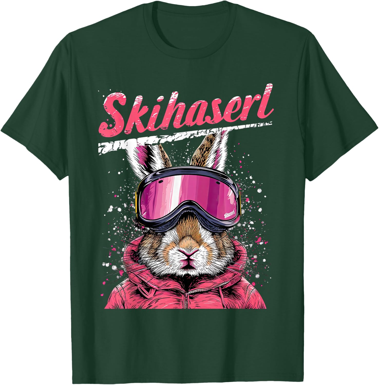 Skihaserl Apres Ski Haserl Skier Winter Women's , black T-Shirt - T-Shirt | Forest